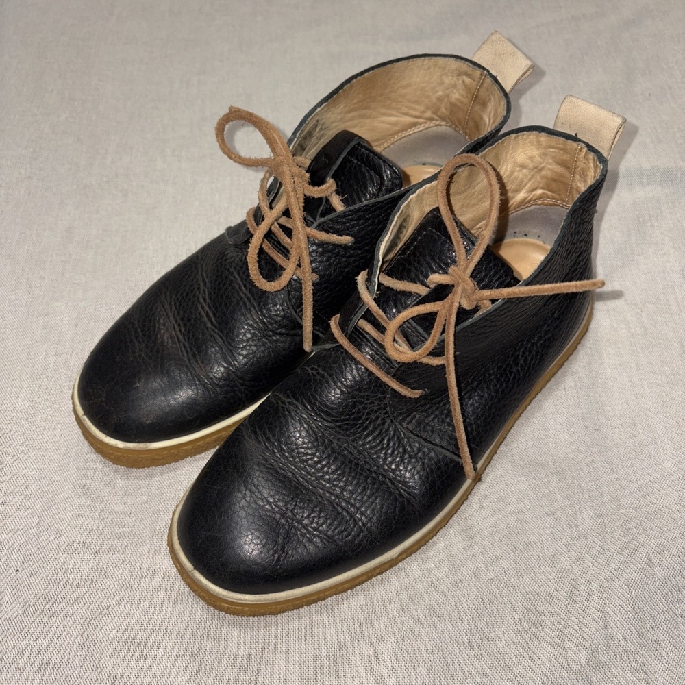ECCO Exostrike Gore-tex Hiking Boot Crepe Sole Size 37 US 6(7-7.5) Black Leather